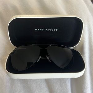 Marc Jacobs Black Aviator Sunglasses